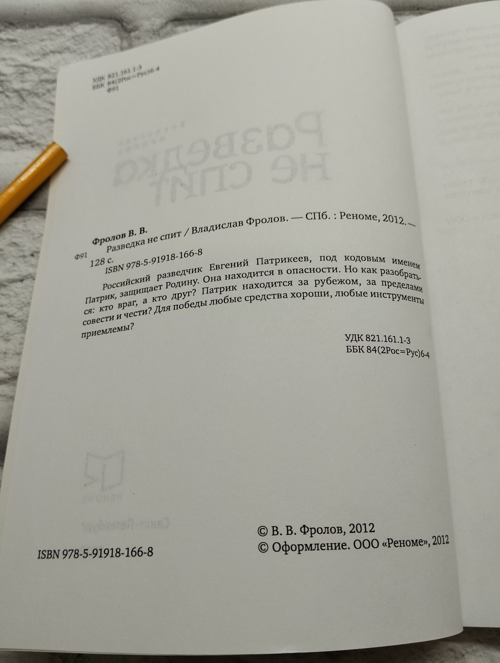 Разведка не спит. Владислав Фролов — изображение 2