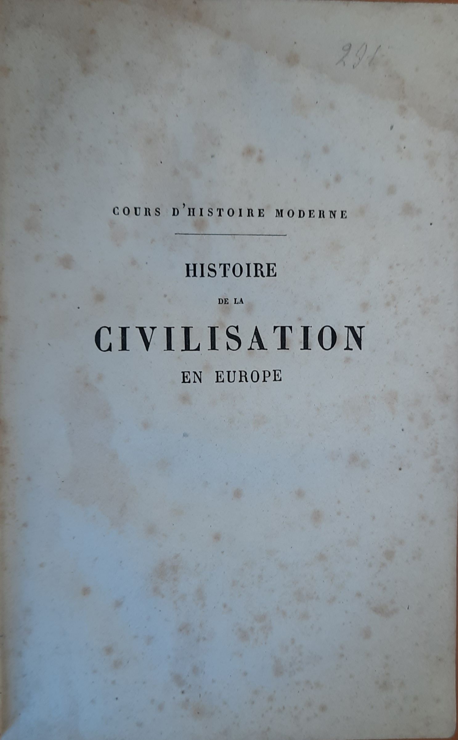 Histoire de la civilisation en Europe (История цивилизации в Европе на французском языке) — изображение 3