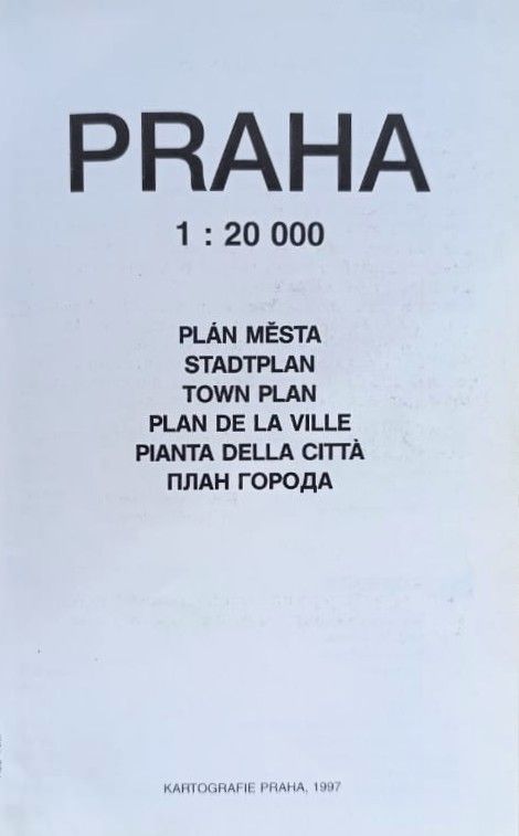 Прага 1: 20 000, план города (книга на разных языках (Praha 1: 20 000, plan m sta)) — изображение 3