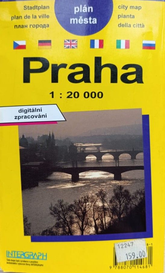 Прага 1: 20 000, план города (книга на разных языках (Praha 1: 20 000, plan m sta)) — изображение 2