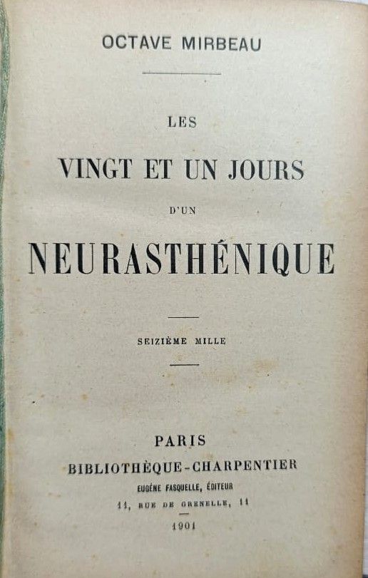 Les vingt et un jours d'un neurasth nique (Двадцать один день неврастеника (книга на французском)) — изображение 2