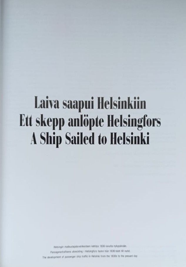 A Ship Sailed to Helsinki (Корабль отплыл в Хельсинки (альбом на английском)) — изображение 3